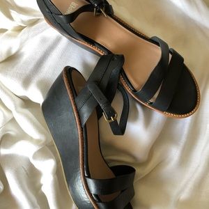 Authentic Camper Black Leather Sandals